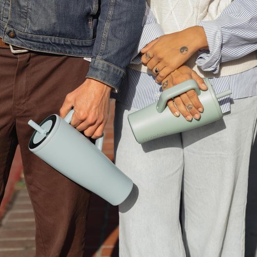 BrüMate Era 40 oz Tumbler with Handle and Straw | 100% Leakproof Insulated Water Bottle Tumbler with Lid & Flexible SoftSip Straw | Made of Stainless Steel | Cup Holder Friendly | 40oz (Violet Crush)