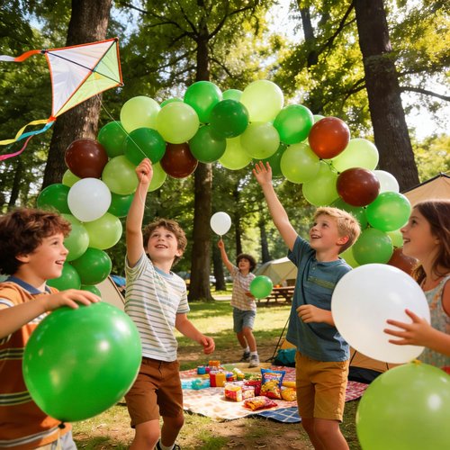 110Pcs Dark Green Balloons Latex Party Balloons 12 inch Round Helium Balloons for Dark Green Themed Christmas Green Balloon (with 2 Ribbons).