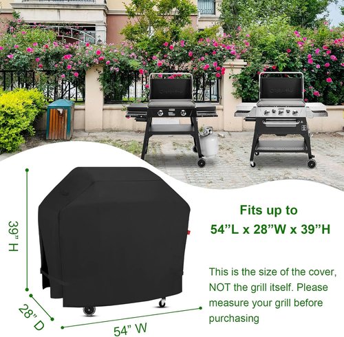 Cuisinart Outdoor Grill Cover - Waterproof 600D Heavy Duty Protection | Fits 28" Griddler & Broiler Combo