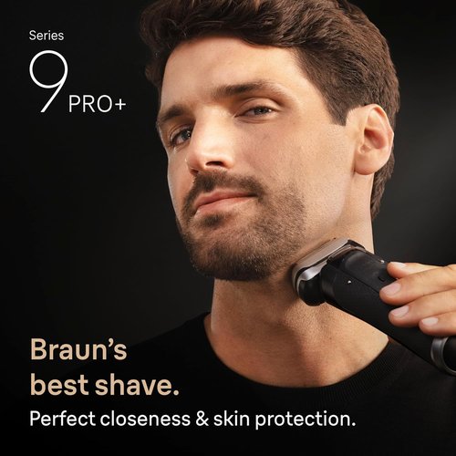 Braun Series 9 PRO+ Electric Shaver - Pro SensoAdapt Technology & 6-in-1 SmartCare Center | Wet & Dry, Black