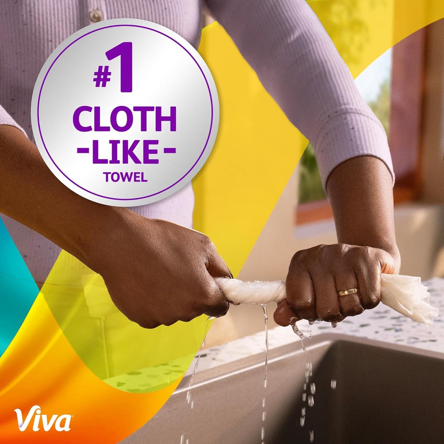 Viva Signature Cloth Paper Towels - Choose-A-Sheet, 3 Double Rolls, 86 Sheets Each | Versatile & Durable