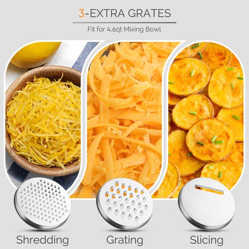 HaWare Mixing Bowls, 24-Piece Stainless Steel Salad Serving Bowl with Airtight Clear Lids, Metal Nesting Bowl For Kitchen Cooking Prepping Storing with 3 Graters, 4.6/2.6/1.5/1/0.7 QT, Khaki