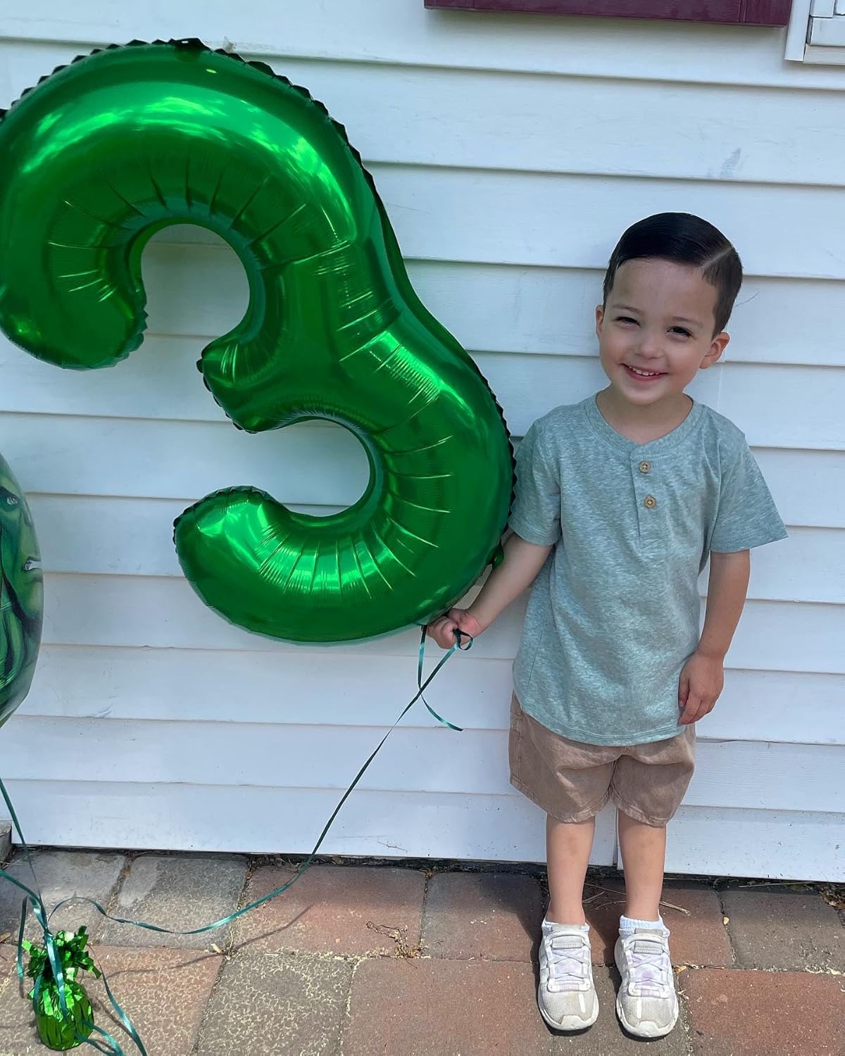 Number 3 Balloon - 40 Inch Green Birthday Decoration for Kids & Adults | St. Patrick's Day Party Supplies