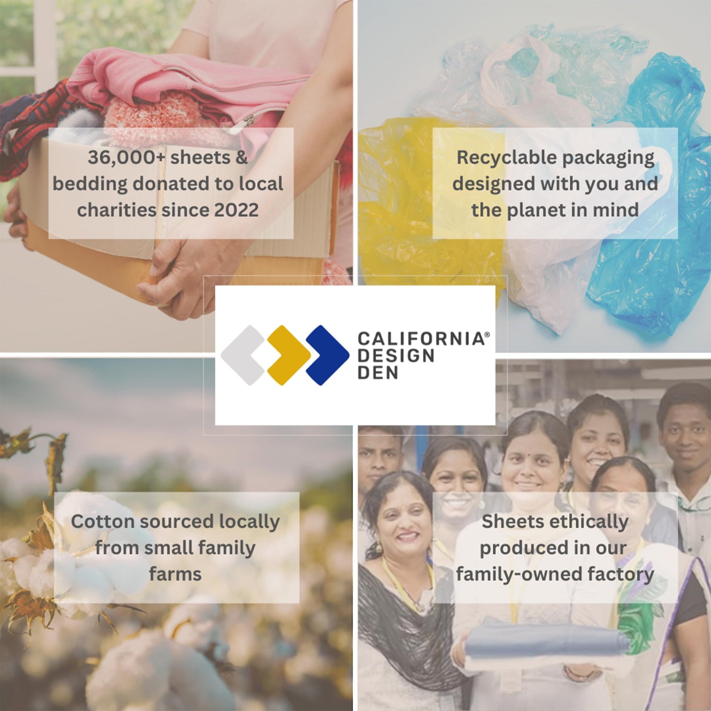 California Design Den Queen Sheet Set - 400 Thread Count Sateen, Natural 100% Cotton Sheet Set Queen Size, Deep Pocket Cooling and Durable Bedding - Pinstriped