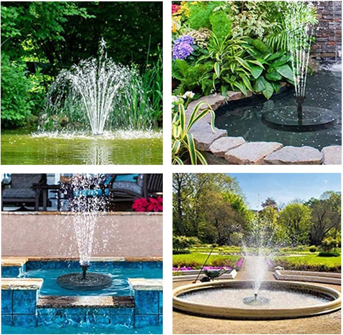 Skiennix Solar Water Pump - Outdoor Fountain for Bird Bath & Pond Decorations | Durable & Efficient