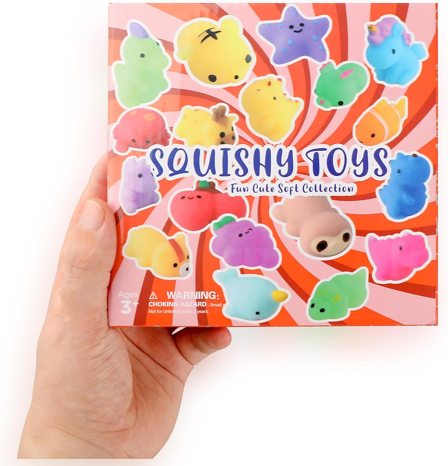 Nobasco Squishies | 26-Pack Mochi Cat Squishy Toys - Kawaii Slow Rising Stress Relievers