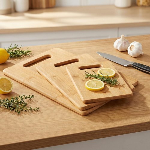 Handcrafted Bamboo Cutting Board – Genuine U.S.A. Made, Multiple Sizes – Premium Bamboo Wood, Perfect for Kitchen Prep or Personalized Engraved Gifts (Small)