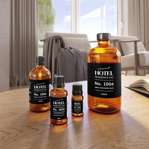 AirScent Hotel Diffuser Oil No. 1006 - Neroli Ocean Breeze Melon | Premium Fragrance for Diffusers - 10 mL Glass Bottle