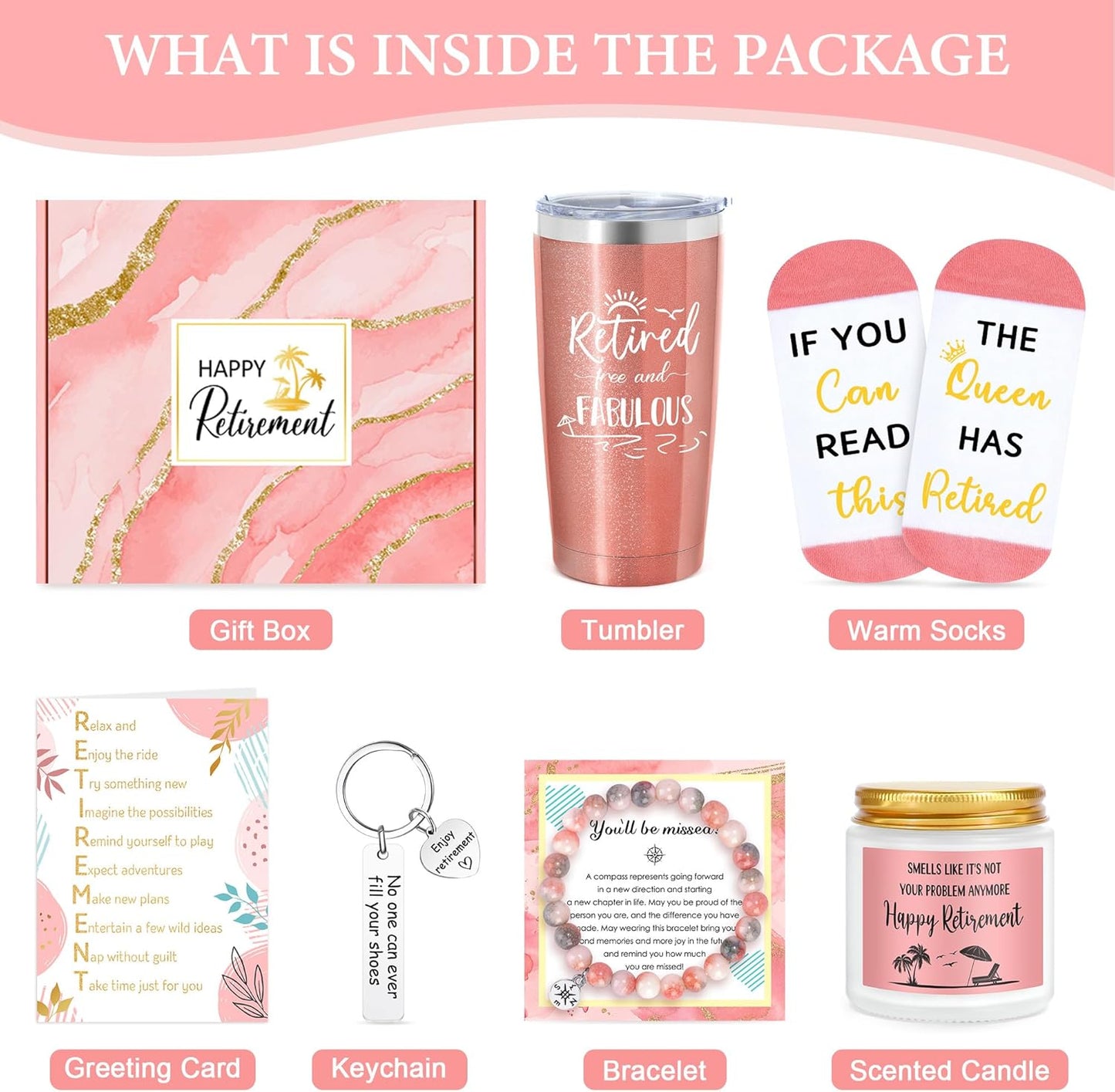 Regine Switzerland Retirement Gift Basket - Thoughtful 2025 Gift for Women | Includes 20Oz Tumbler & Socks