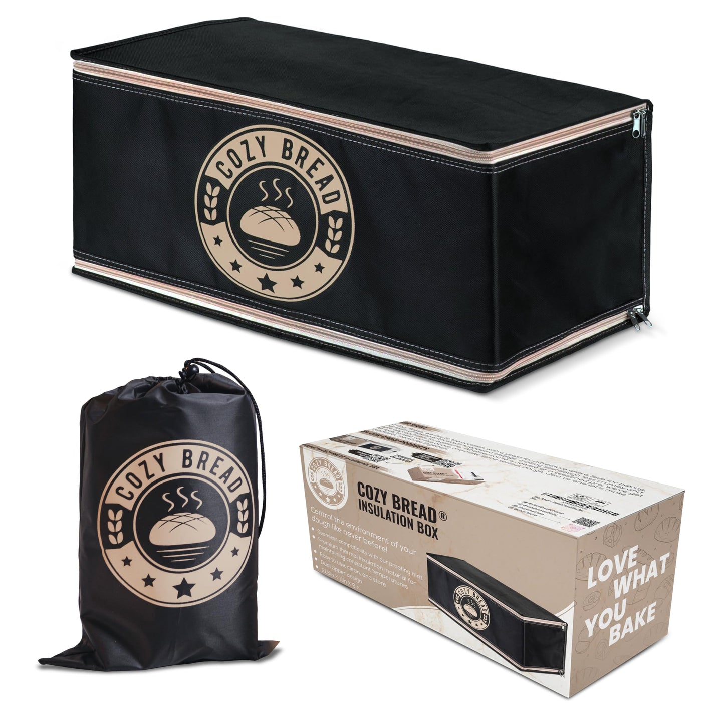 Cozy Bread® Proofing Box | Compatible with 10" x 21" Proofing Mat (Heat Mat Not Included) | USA Brand