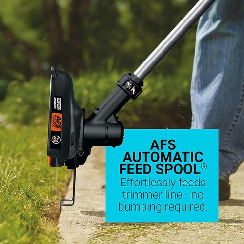 BLACK+DECKER 40V MAX String Trimmer Edger - Cordless 2-in-1 Weed Wacker with Adjustable Pole, Battery & Charger Included