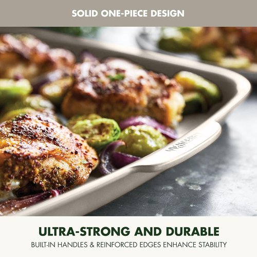 GreenPan Premiere Bakeware Set - Healthy Ceramic Nonstick, PFAS-Free, 4-Piece, Taupe, Oven & Broiler Safe