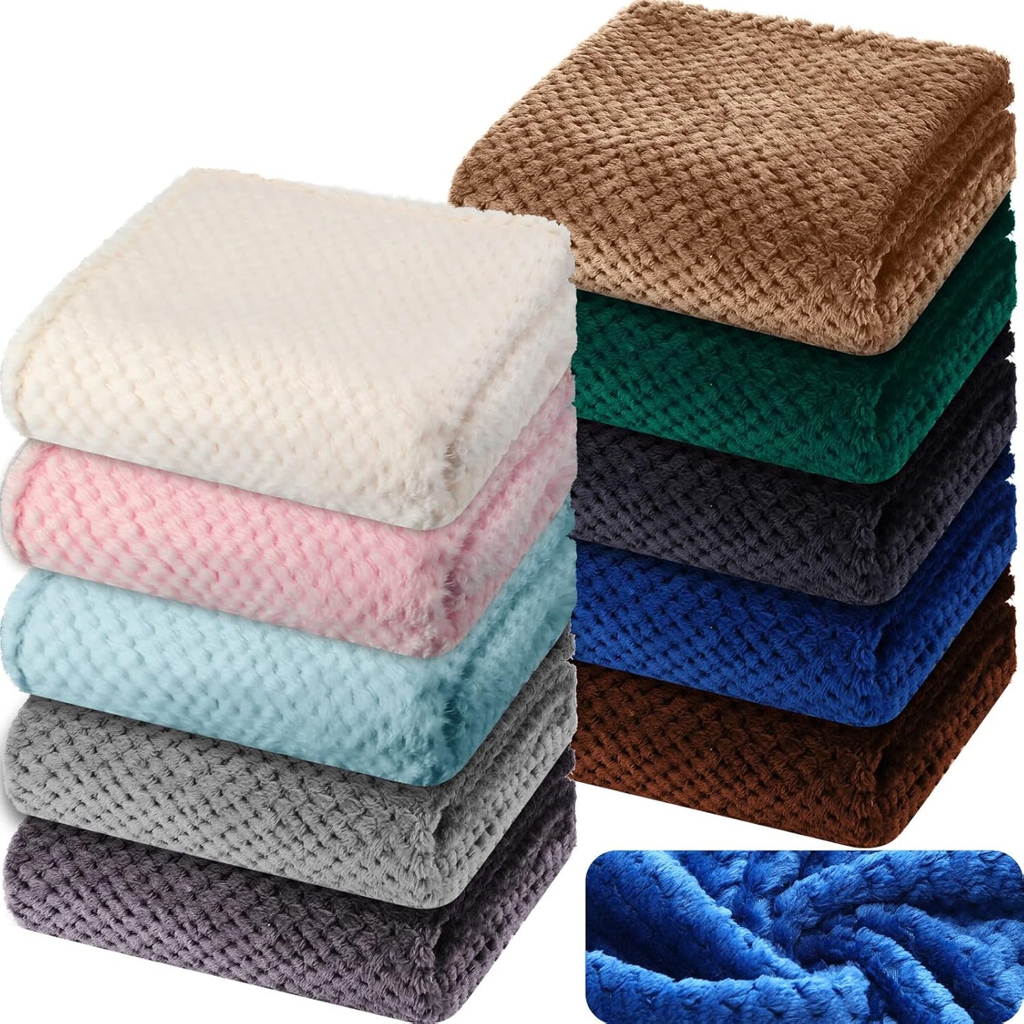 Peryiter Baby Fuzzy Blankets - Soft 30 x 40 Inch Toddler Throw Blankets for Crib & Stroller | Warm Infant Nursery Supplies