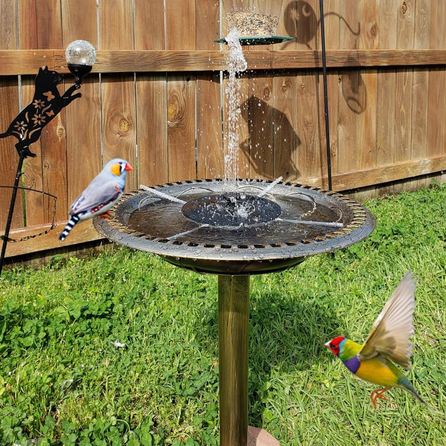 Skiennix Solar Water Pump - Outdoor Fountain for Bird Bath & Pond Decorations | Durable & Efficient