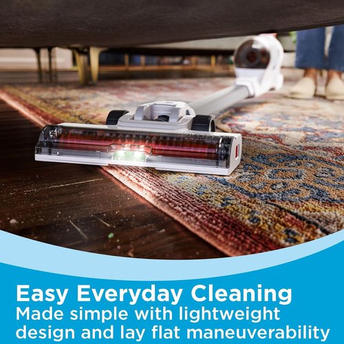 BLACK+DECKER 20V MAX Cordless Stick Vacuum Cleaner - Lightweight, Bagless, LED Lights, Gray, 44-Min Run Time