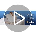Blue Ultra Thin Flat Pillow 2.25-Inch Support for Stomach & Back Sleep