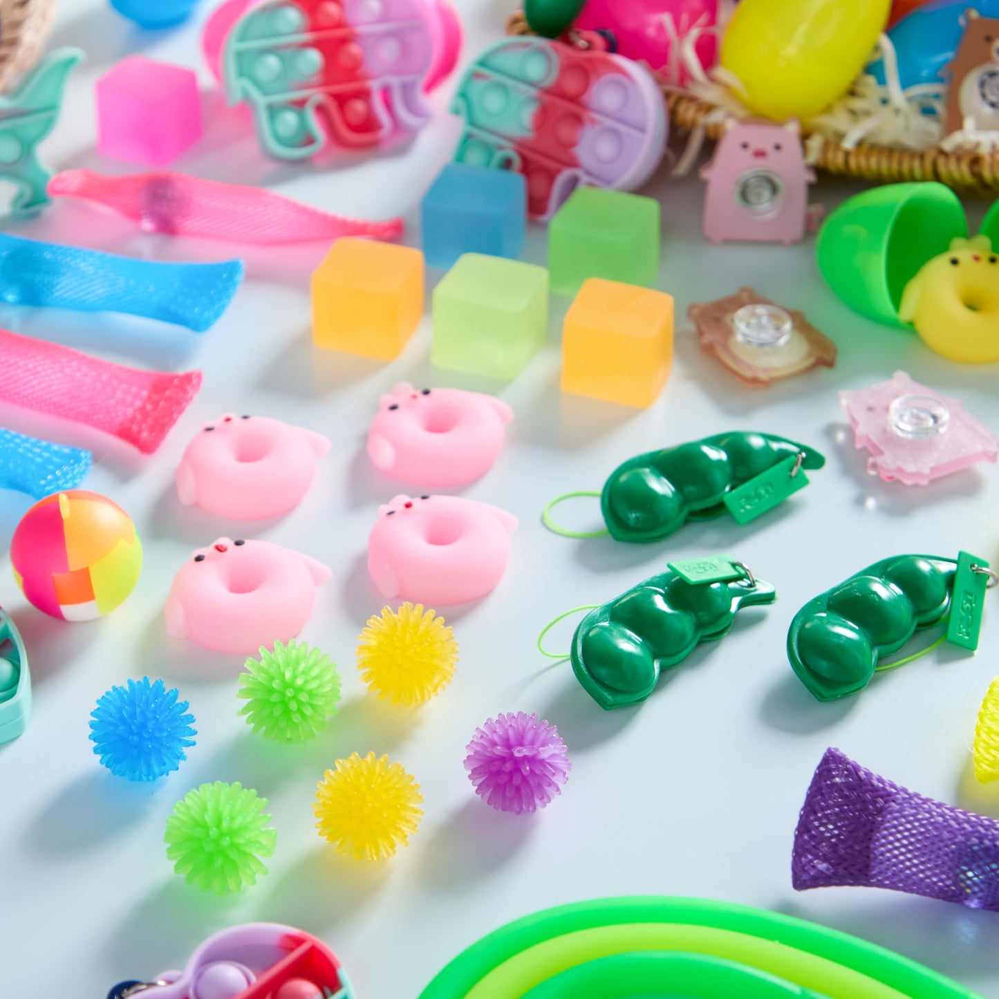 JOYIN 48Pcs Prefilled Easter Eggs with Assorted Toys, Filled Easter Eggs, Easter Egg Hunt, Easter Basket Stuffers for Toddler