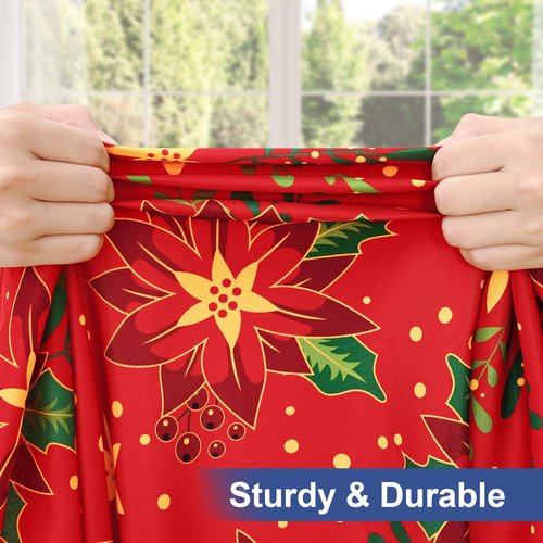 homing Round Elastic Fitted Tablecloth, Water-Resistant Fabric Tablecloths for 36"-44" Tables, Washable Polyester Table Cover for Picnic, Caming, Dinner, Indoor & Outdoor, Flowers