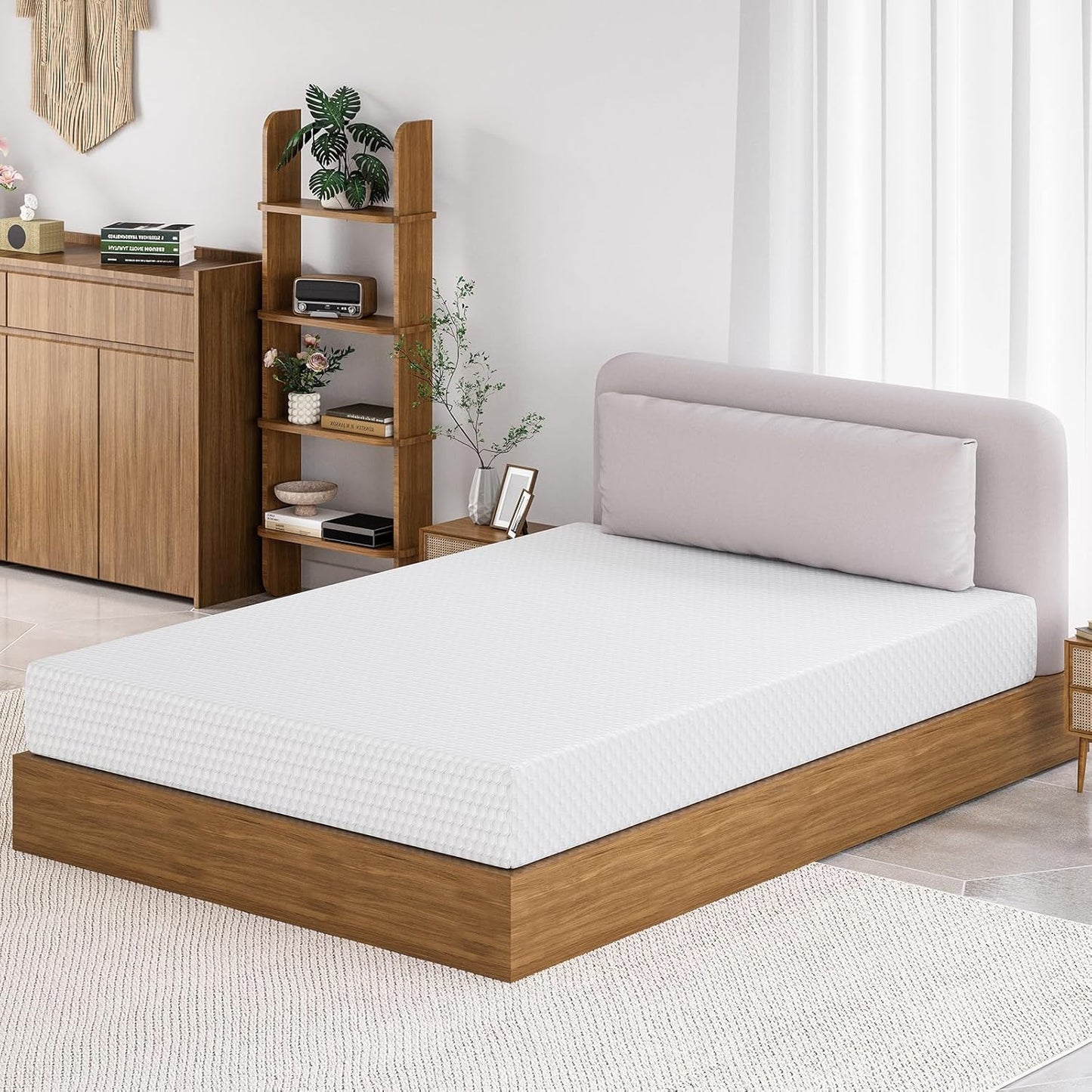 TFD Twin Mattress - 10-Inch Gel Memory Foam for Comfortable Sleep | Medium Firm, CertiPUR-US Certified