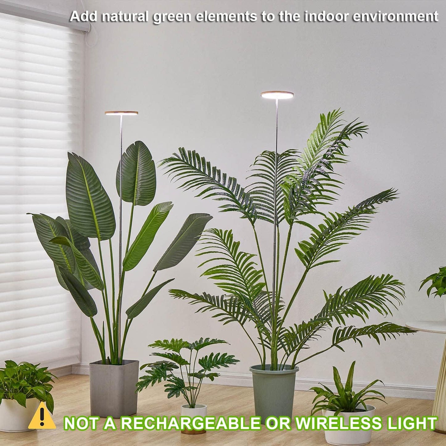 Yadoker LED Plant Grow Light - Full Spectrum Indoor Growing Light with Adjustable Height & Timer | 5V Safe Voltage