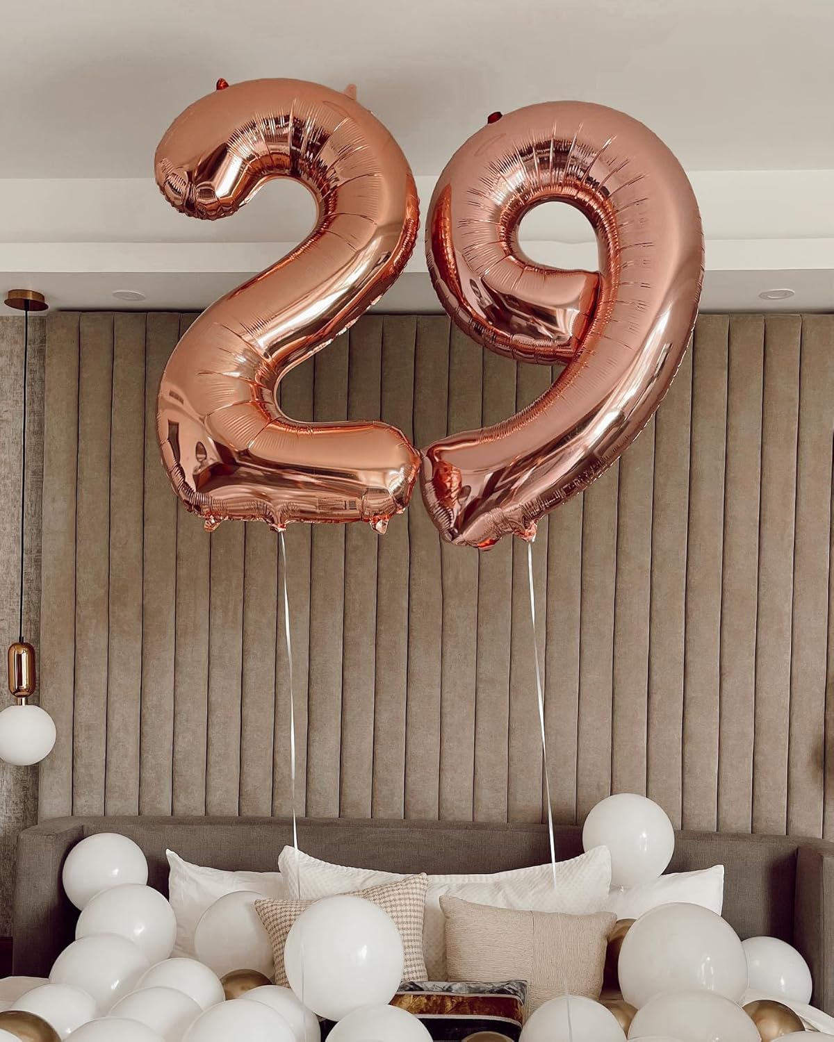 Rose Gold Number 1 Balloon - 40 Inch Shiny First Birthday Decoration for Baby Boy or Girl