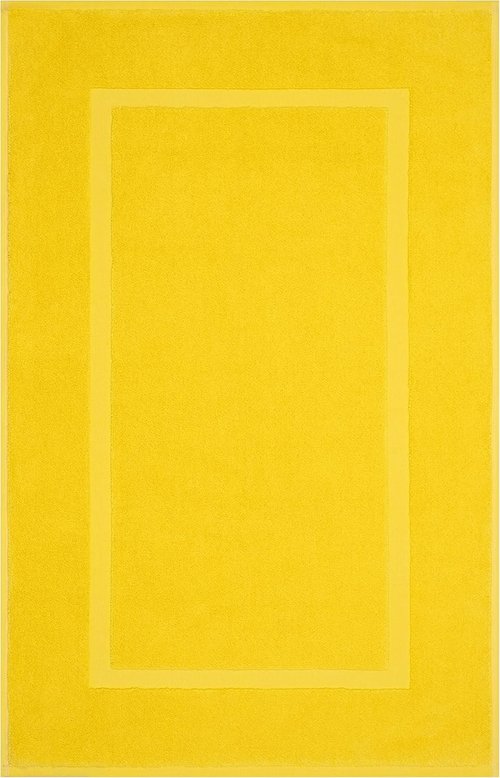 Cotton Paradise 100% Cotton Bath Mats - Soft, Absorbent & Quick-Dry | Set of 2, 20x34, Yellow