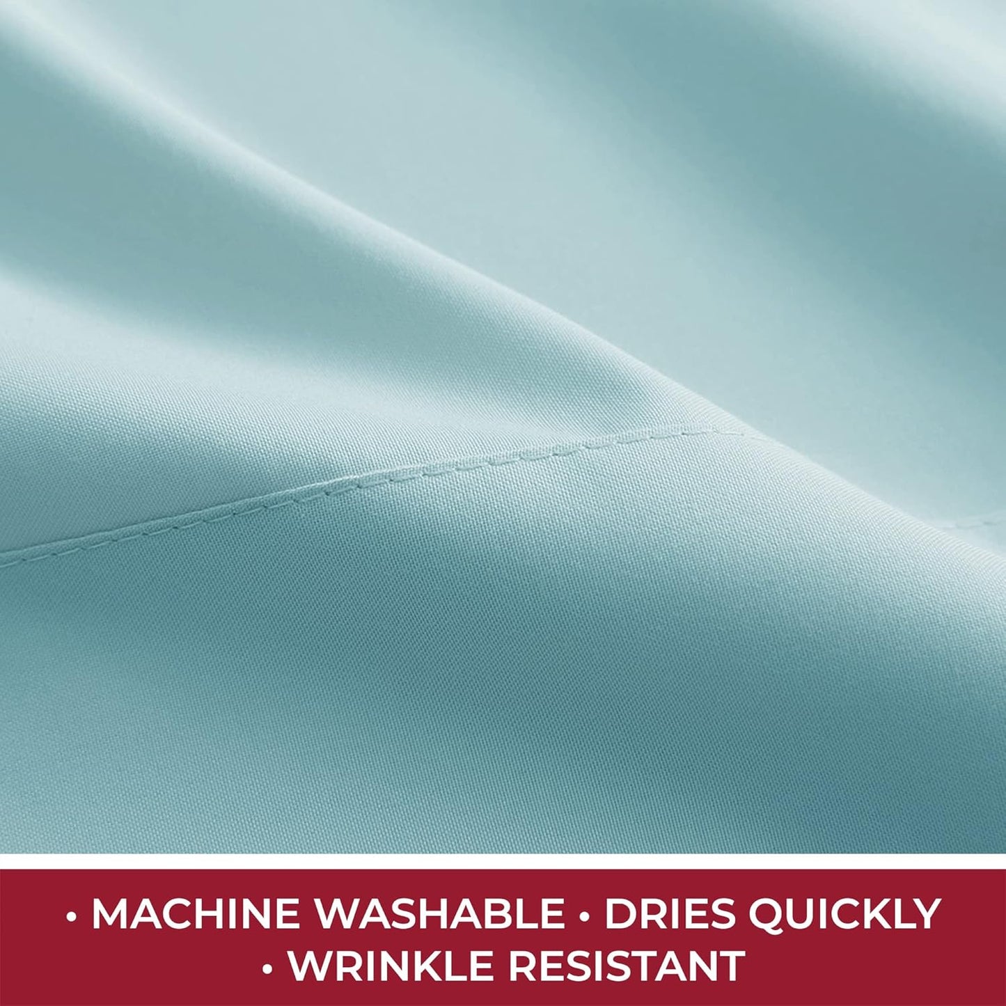 Mellanni RV Short Queen Sheets - Hotel Luxury Bedding Set | Extra Soft & Cooling - Deep Pocket, Spa Blue