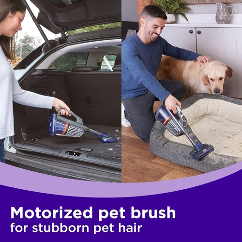 BLACK+DECKER Dustbuster Furbuster Pet Hair Vacuum - Cordless Handheld with Motorized Brush, Powerful Suction