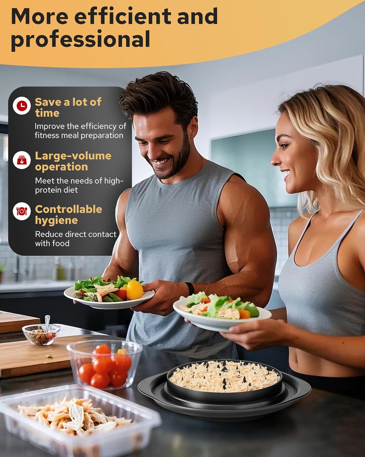 AveFare Chicken Shredder - Ergonomic 10.8-Inch Tool for Effortless Meat Shredding | BPA-Free & Dishwasher Safe