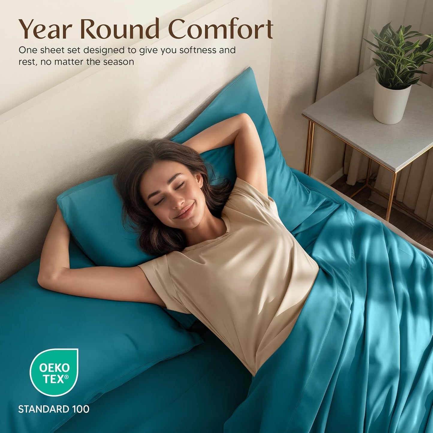 Utopia Bedding Full Size Sheet Set - Soft, Breathable Microfiber | 4-Piece in Denim Blue
