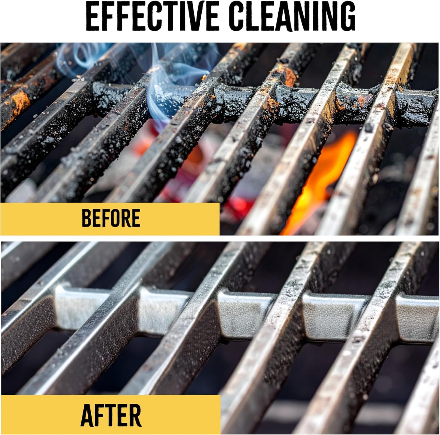 Kona Safe/Clean Grill Brush - Bristle-Free BBQ Cleaner | 100% Rust Resistant Stainless Steel for All Grills
