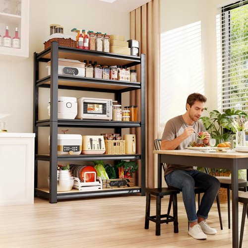 Heavy Duty Metal Shelving Unit by [Brand Name] - 5 Tier Adjustable Garage Storage Rack | 71"H x 32"W x 14"D