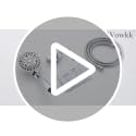 Wowkk Premium Chrome Handheld Shower Head with 10 Spray Modes & High Pressure