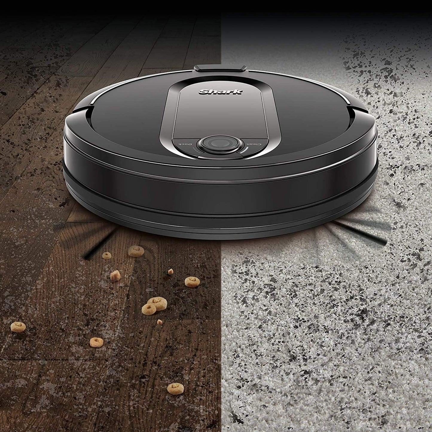Shark RV1001AE IQ Robot Vacuum - Self-Empty XL with Home Mapping & Wi-Fi | Works with Alexa, Black