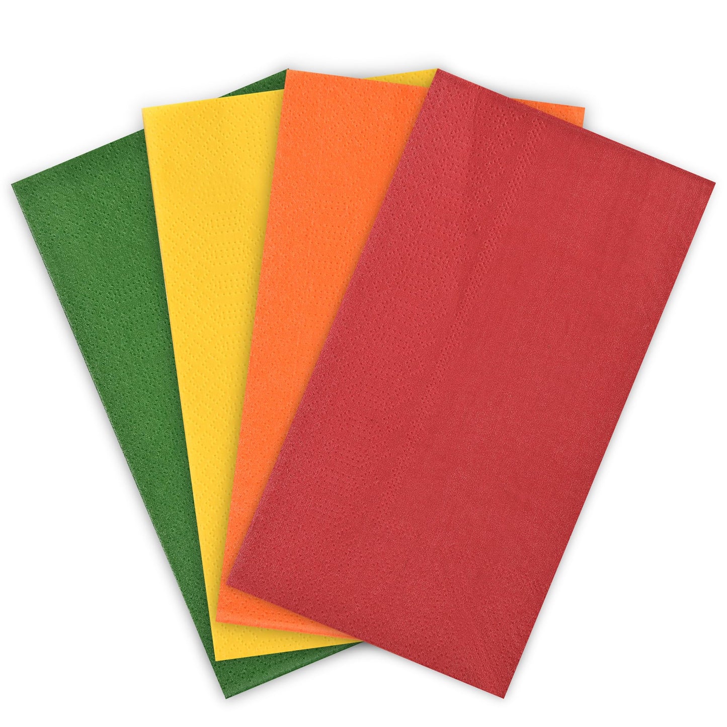 100 Pcs Fall Guest Paper Napkins Red Orange Yellow Green Thanksgiving Hand Towels Gradient Autumn Harvest Disposable 3 Ply Bathroom Napkins for Party Supplies Table Decor