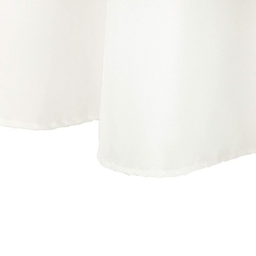 Ascoza 2pack 52x52 Inch Ivory Square in Polyester Fabric Tablecloth for Wedding,Banquet,Restaurant and Parties