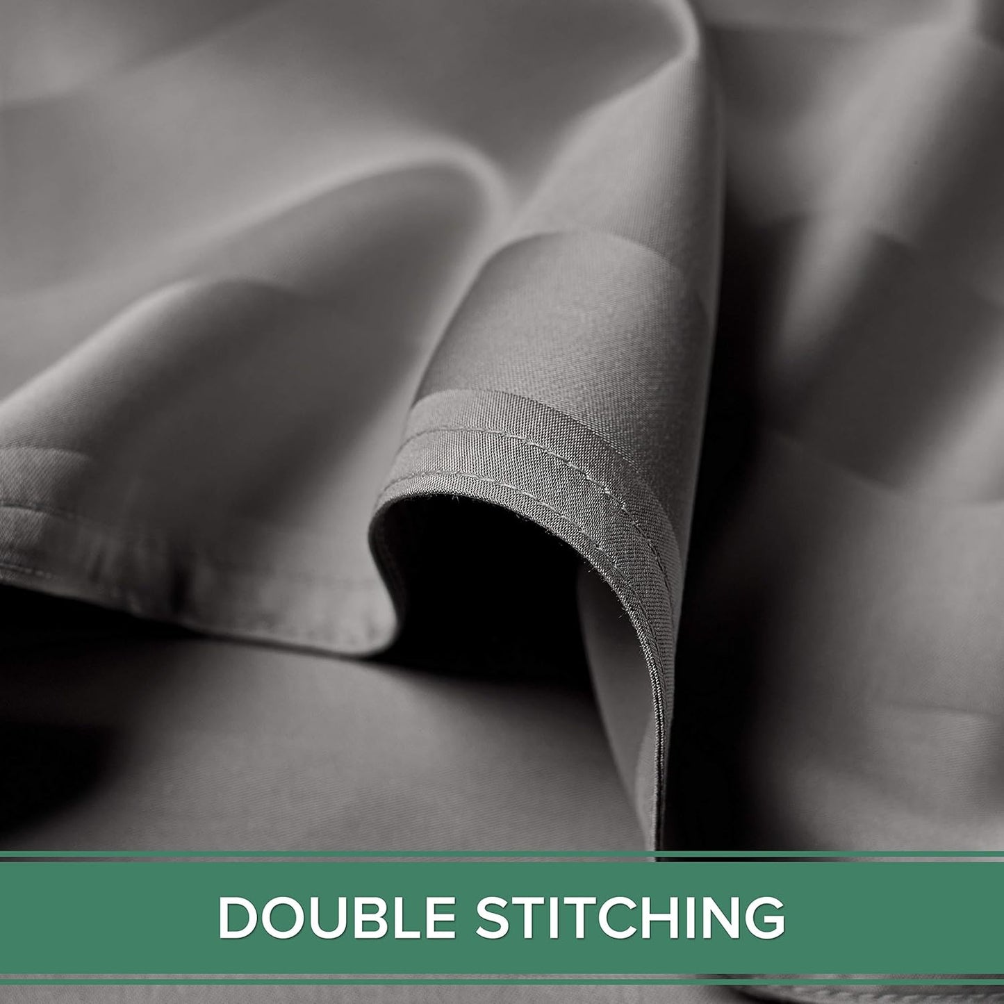 Pure Bamboo Twin Sheets - Luxuriously Soft 100% Organic Viscose Bed Sheet Set | Cooling Jacquard Stone