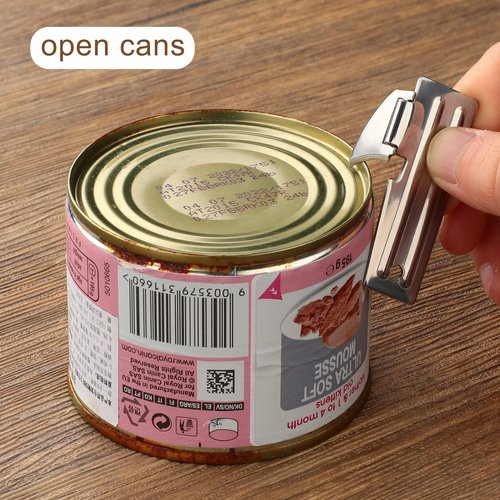 Chumia 8 Pieces P-51 Camping Can Opener Stainless Steel Military Survival Army Backpack Can Opener