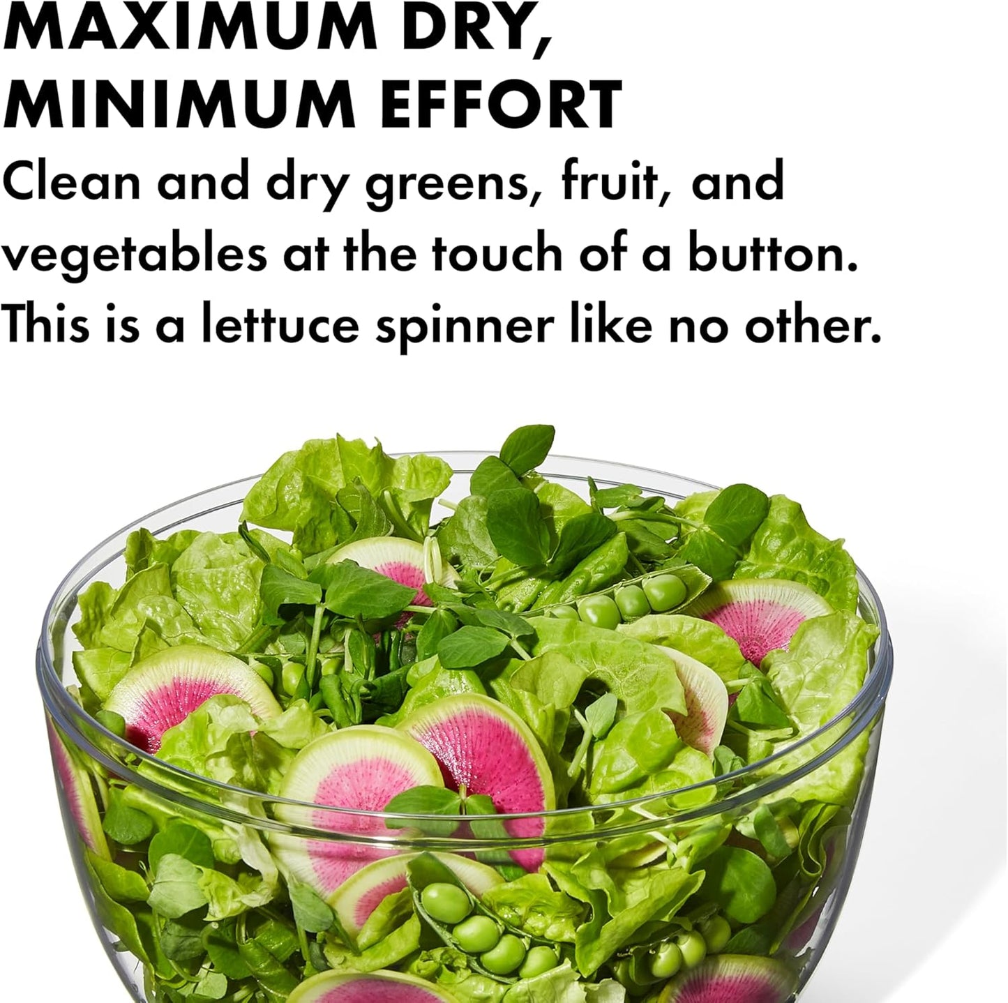 OXO Good Grips Salad Spinner - Efficient Lettuce & Fruit Washer | 6.22 Quart Capacity (Pack of 4)