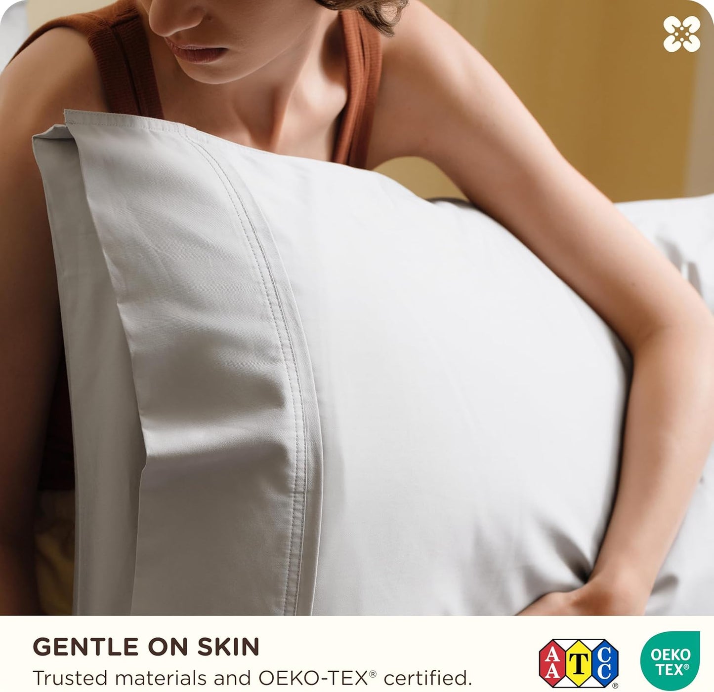 Skiennix Cooling Sheets - Free Rayon Blend Sheets Included | Soft, Breathable Comfort
