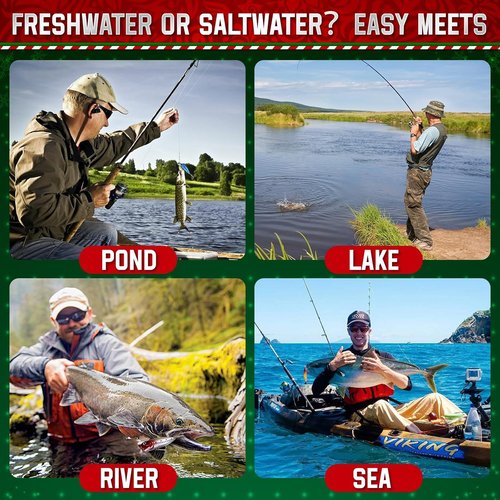 Fishing Advent Calendar 2025 - 24 Days of Premium Fishing Lures | Perfect Gift for Men & Teens