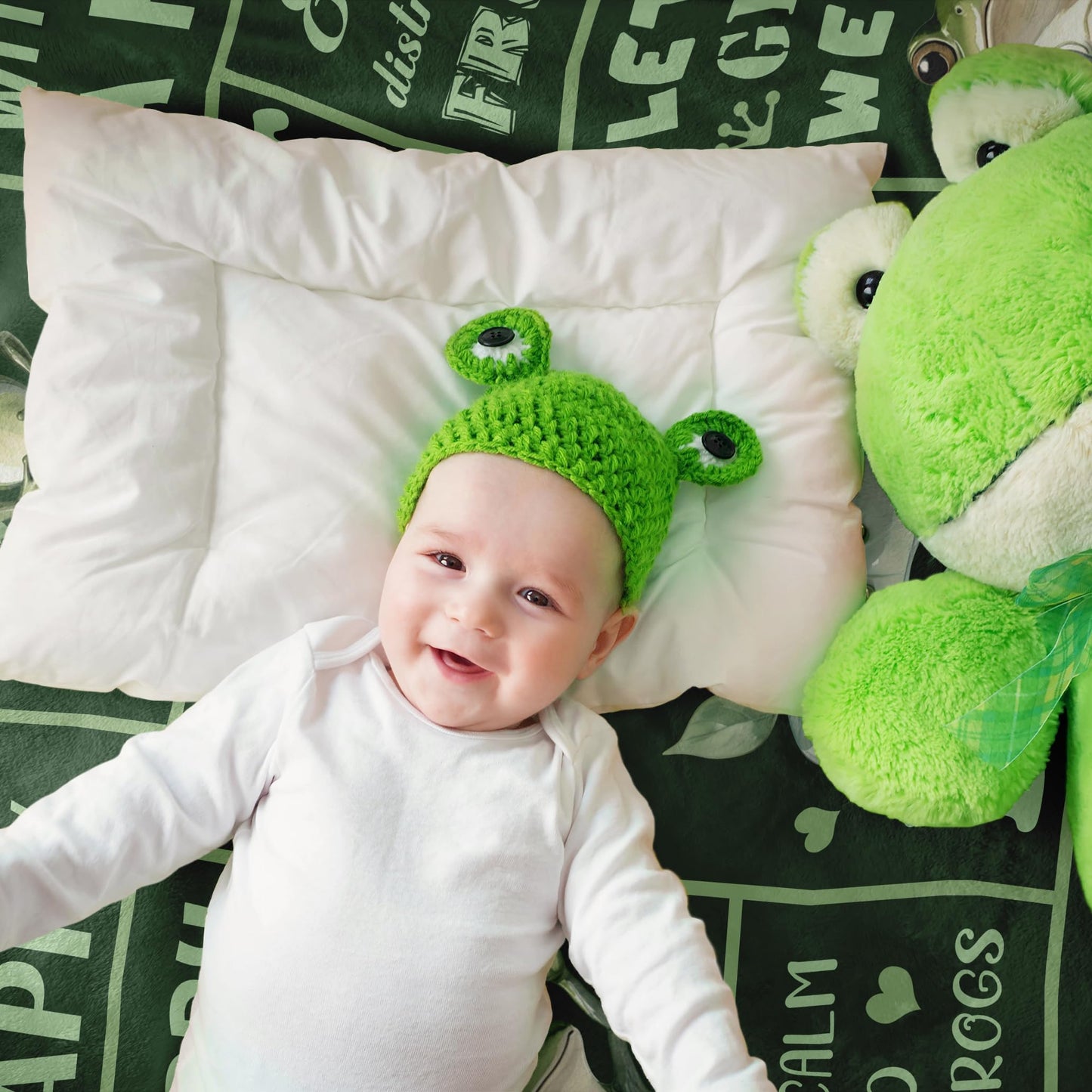 Bariceneth Frog Gifts, Frog Blanket 50" X 60", Frog Gifts for Women, Funny Frog Stuff, Frogs Birthday Decorations Throw