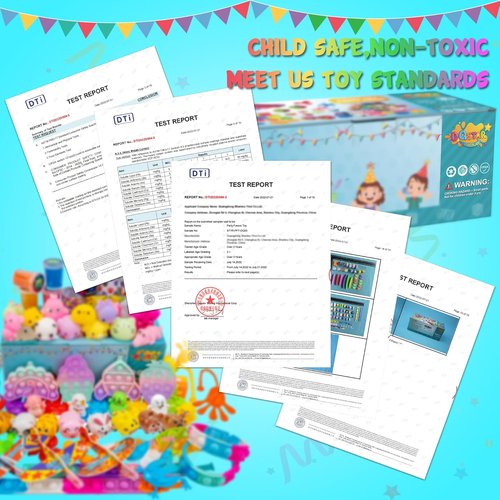 DQstar Party Favors | Treasure Box Prizes for Kids 4-12 | Perfect for Goodie Bags & Birthdays
