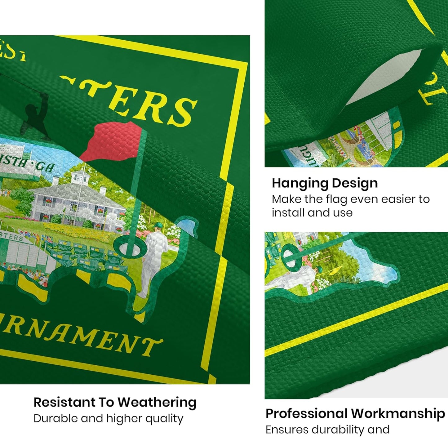 Ma-sters Golf Garden Flag - 12x18 Inches Outdoor Decor for Lawn & Patio | Holiday Home Decoration