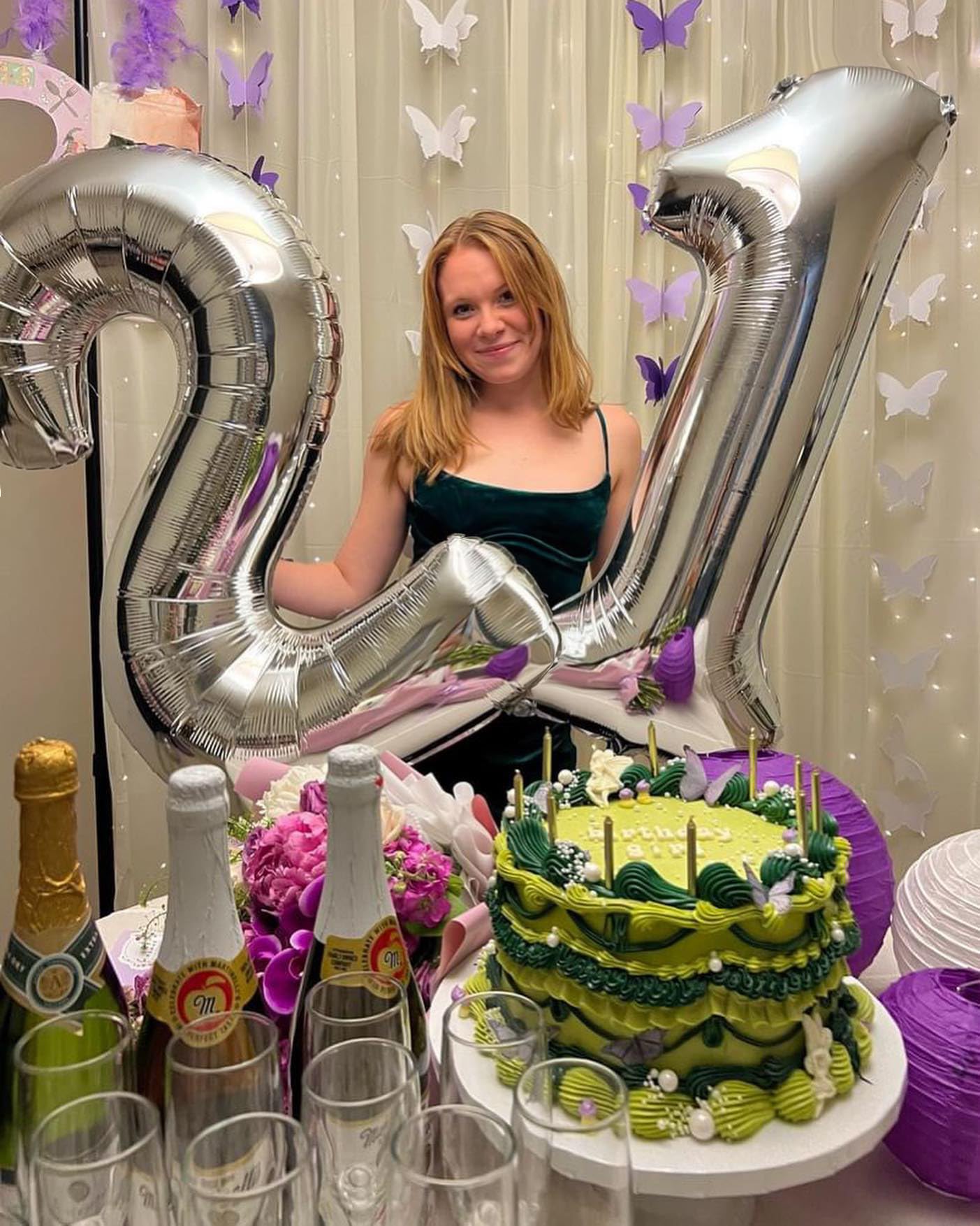 21 Balloon Number, Silver Number 21st Birthday Balloons 40 Inch, 21 or 12 Years Old Silver Birthday Decorations for Men Women Him Her, 21st Anniversary Decorations