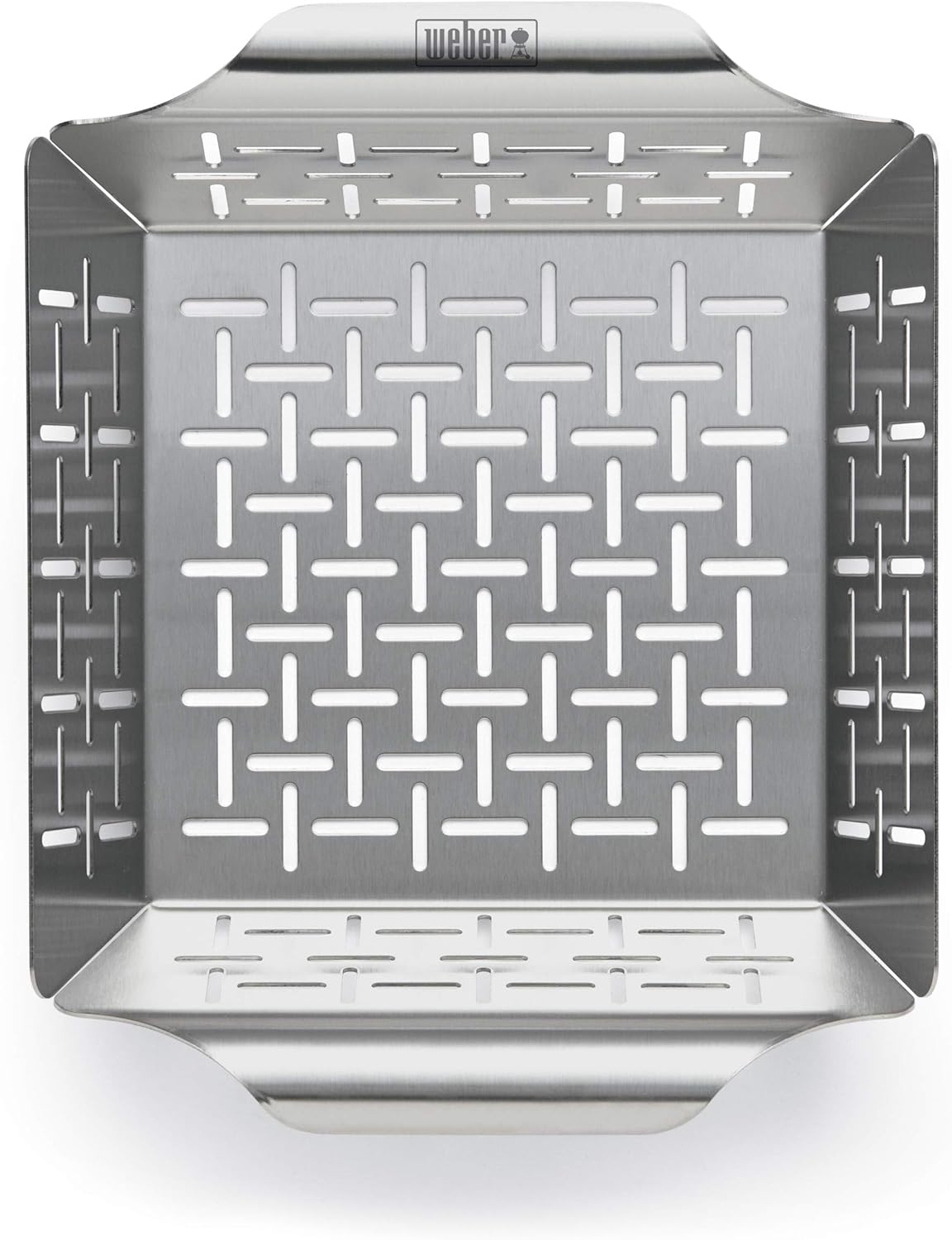 Weber Style Stainless Steel Vegetable Basket - Durable Grill Accessory for Side Dishes, Fits All Grills