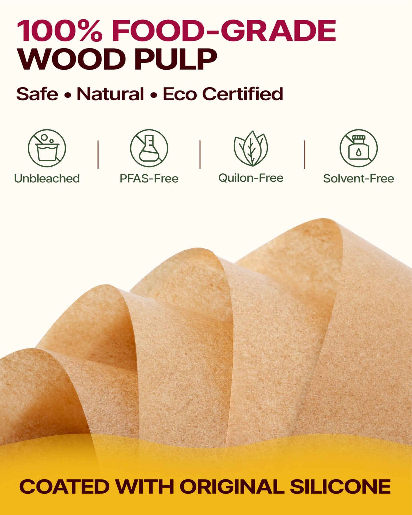 Katbite Parchment Paper Sheets Pop-Up 200 PCS, 9x13 Inches Precut Heavy Duty Baking Parchment, Extra Strong, Unbleached, Non-stick, Non-toxic, Flat Baking Paper for Oven, Cooking, Grilling, Air Fryer