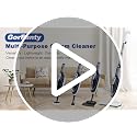 GorFanty 10-in-1 Steam Mop Floor Steamer - Blue, Multi-Surface & Carpet Cleaning