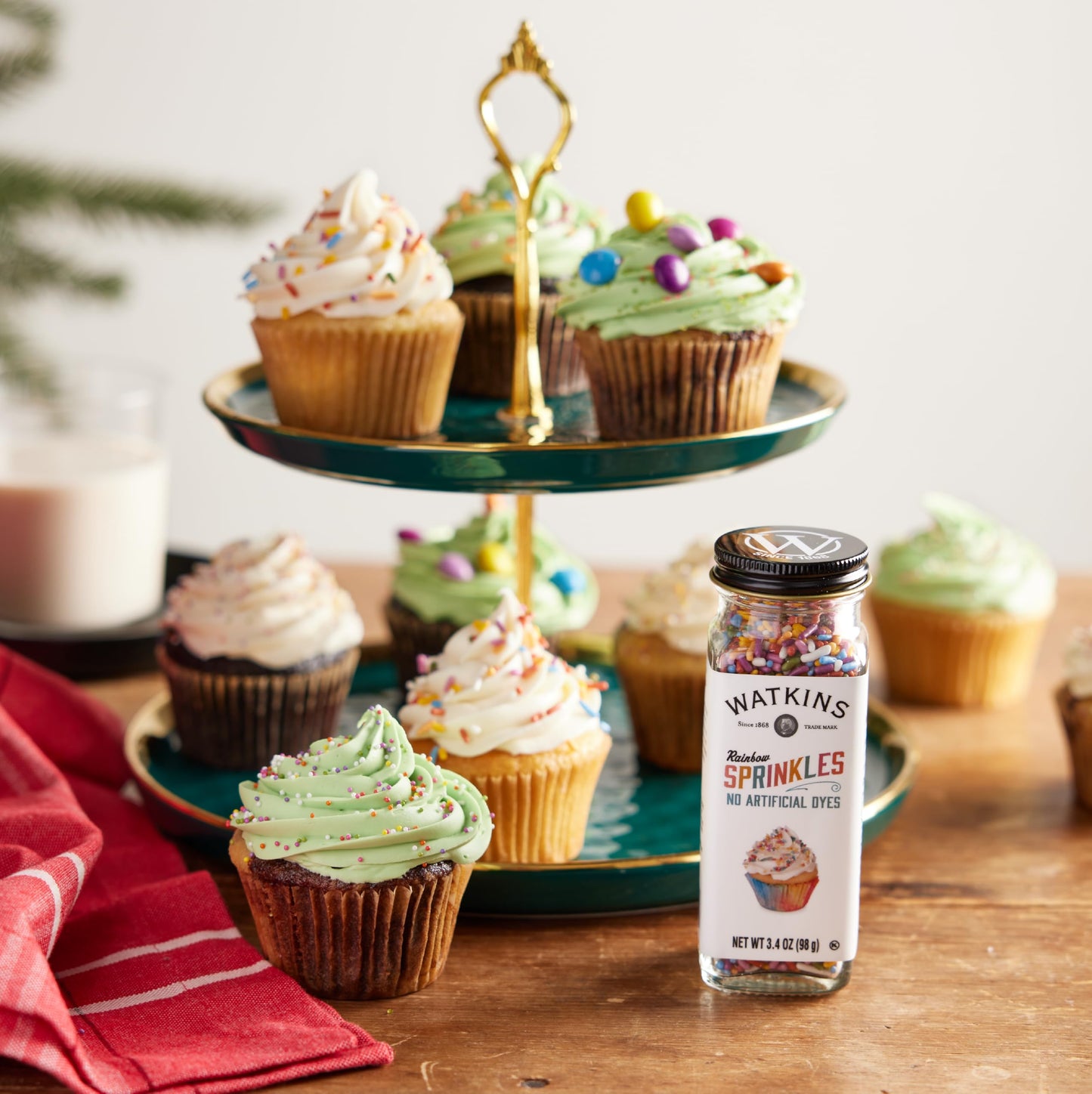 Watkins Rainbow Decorating Sprinkles, 3.4 Ounce Jar, 3-Pack