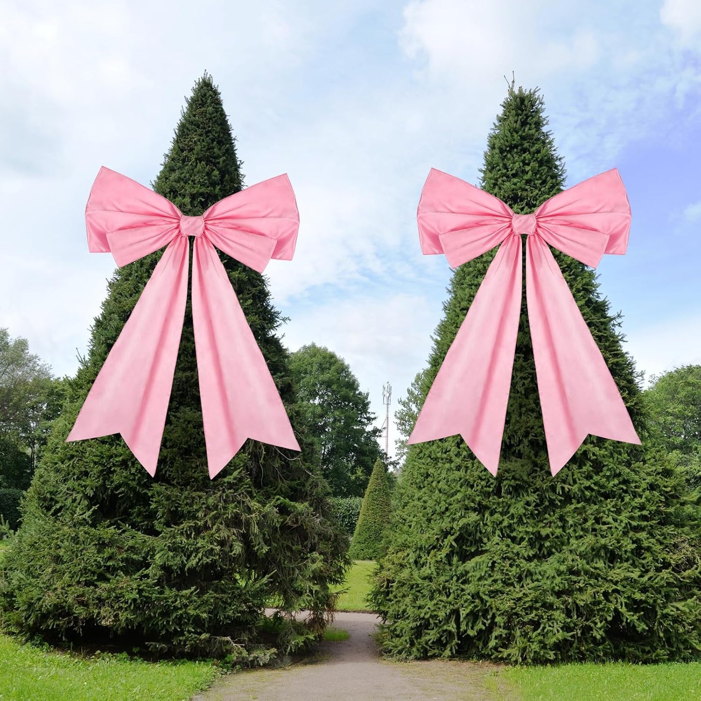 Skiennix Large Pink Coquette Bow - 27.6 x 21.7 Inches | Perfect for Birthday & Bridal Showers